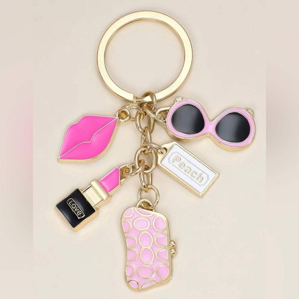 NWT Lipstick Charm Keychain